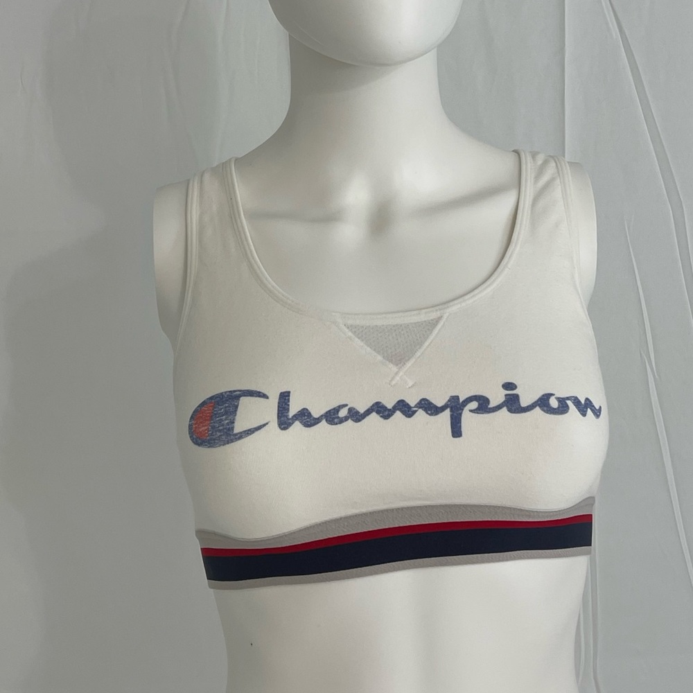 Champion Authentic Athletic White Sports Bra.